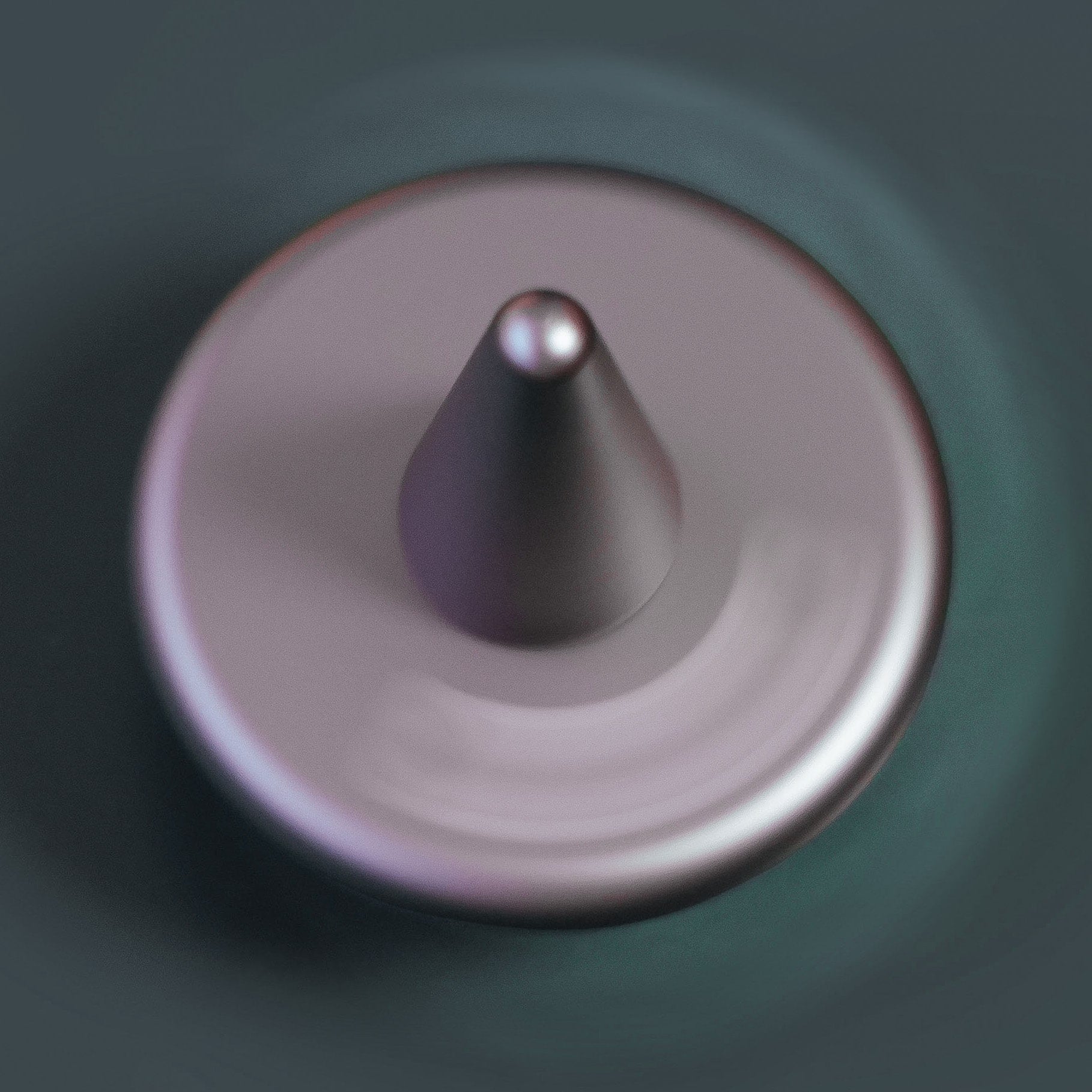 ST-01 spinning top spinning on a flat surface, showing stable gyroscopic motion